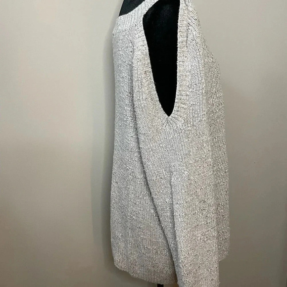 Torrid Beige Knit Cold Shoulder Tunic Sweater - Picture 4 of 11